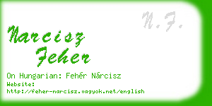 narcisz feher business card
